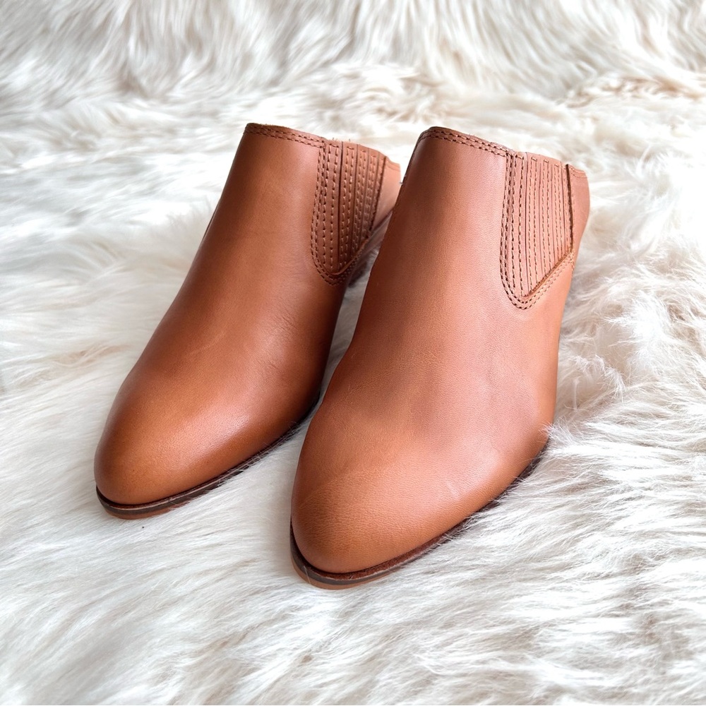 Frye And Co. Women's Rubie Mule Western Slip On Brown Leather Shoes Size 6.5